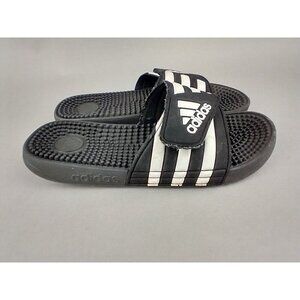 Adidas Adult Mens Adissage Sandals Slides Shoes Black White F35580 Size 7